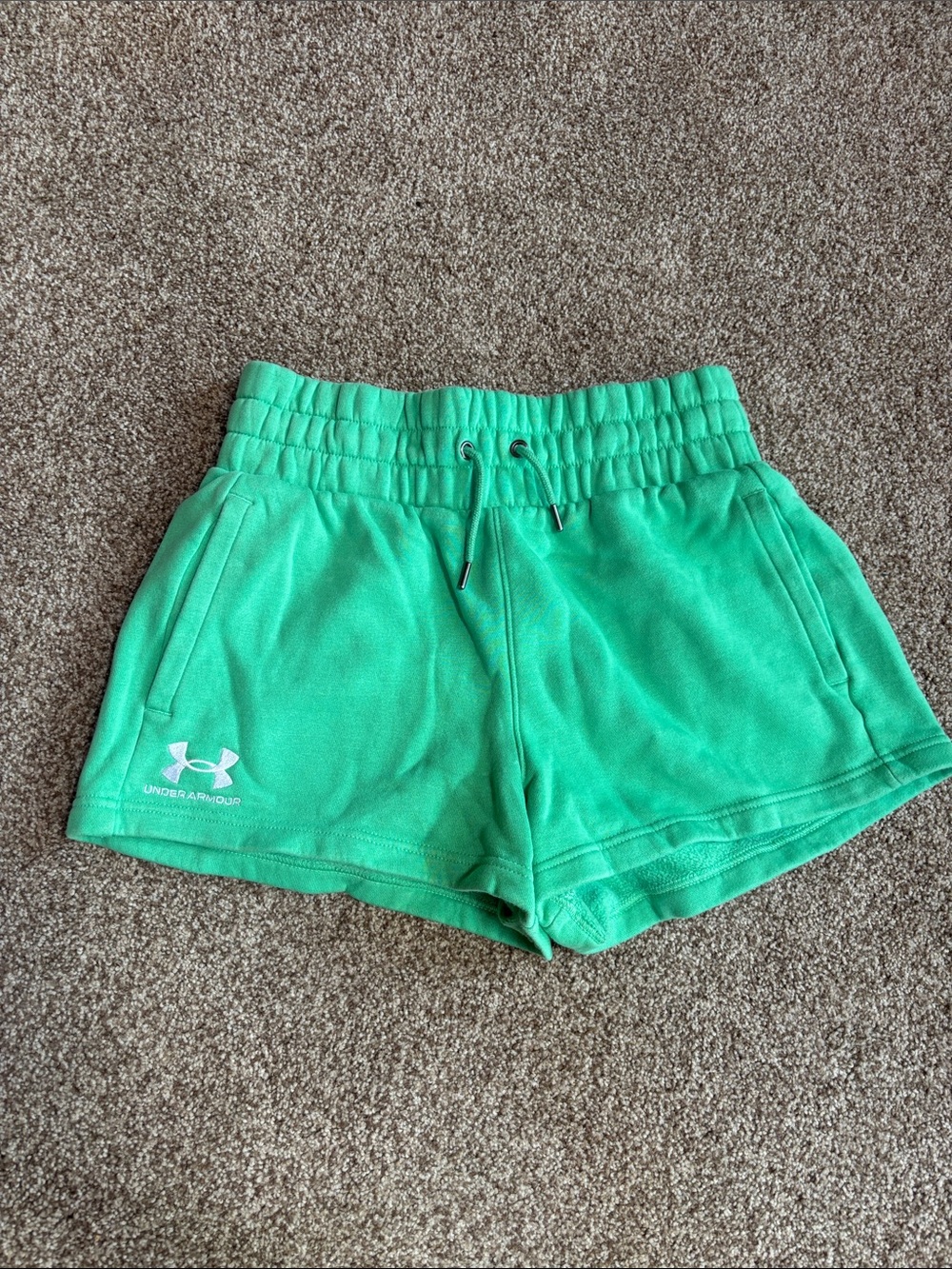 Under Armour Women's Green Athletic Drawstring Shorts
